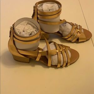 Nina Gold Gladiator Sandals